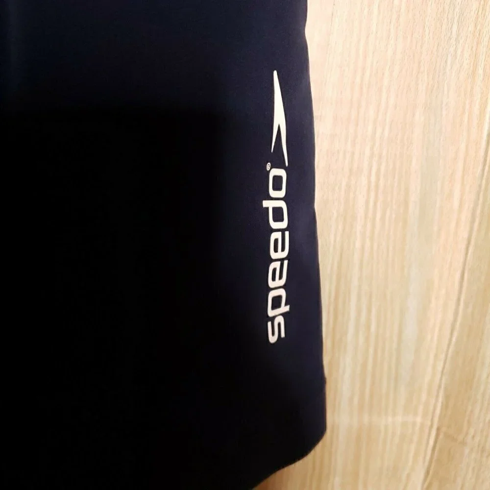 Speedo Mens 2 Tone Blue Swim Trunks Medium